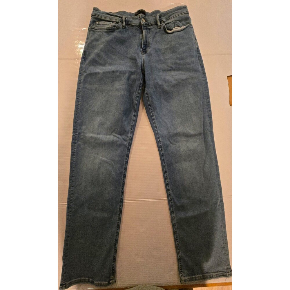 Banana Republic Mens Jeans 35x34 Straight Fit Blue Stretch Denim Pants